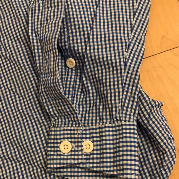 SIMMS blue plaid mens fishing shirt Sz M long sleeve Excellent! - Picture 5 of 9